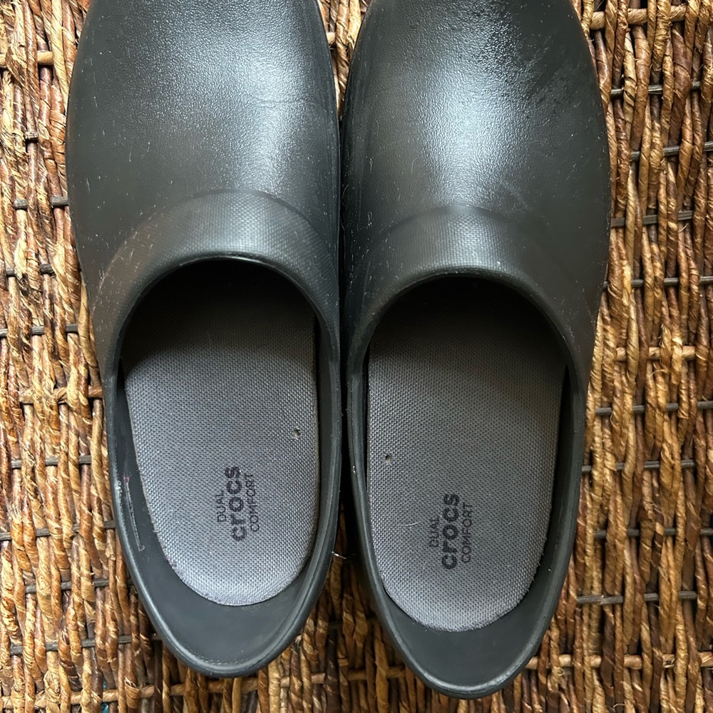 Crocs Black Slip-On Clogs